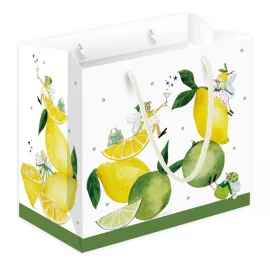 SAC CADEAU COMPACT – 16 x 15 x 10 cm – COLLECTION CITRONS