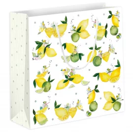 SAC CADEAU GRAND MODELE – 25 x 26 x 10cm – COLLECTION CITRONS