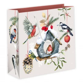 SAC CADEAU GRAND FORMAT – 25 x 26 x 10 cm – COLLECTION OISEAUX