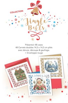 CONCEPT JINGLE BELLS 48 Carnets doubles x 5 à la réf, soit 240 carnets 14.5 x 14.50 cm