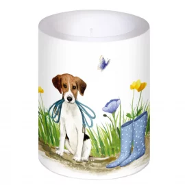 PETITE BOUGIE LANTERNE – H.7,2 cm, Ø 7,5 cm – Durée de combustion : 35 heures