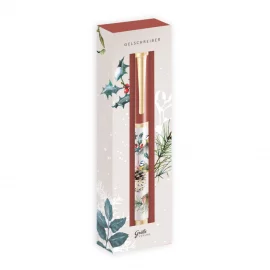 STYLO GEL COLLECTION ENCRE NOIRE – OISEAUX – 13,3 x 1,4 cm