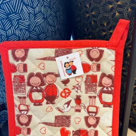 MANIQUE DE CUISINE CARRE LIN 5 COULEURS Jeannala & Seppala