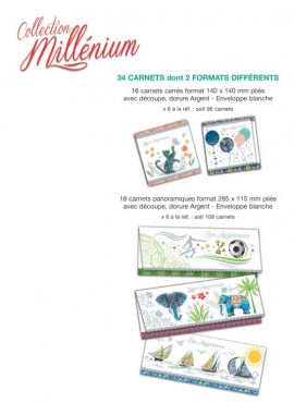 COLLECTION MILLENIUM 96 carnets carrés & 108 carnets panoramiques