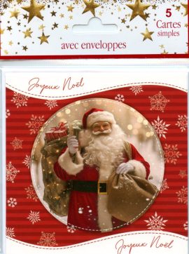 POCHETTES MIGNONNETTES JOYEUX NOËL X 5