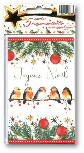 MIGNONNETTE JOYEUX NOËL x 5