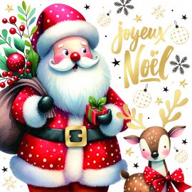 MIGNONNETTE JOYEUX NOËL x 3 avec enveloppes