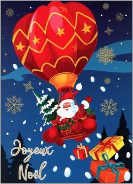 CARTE POSTALE JOYEUX NOEL10x15