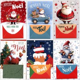 CARNET JOYEUX NOËL PORTE-BILLET