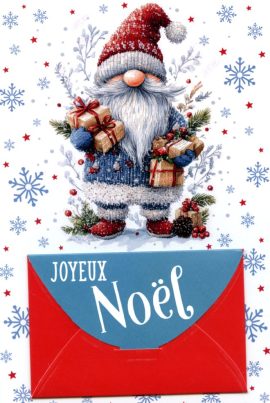 CARNET JOYEUX NOËL PORTE-BILLET