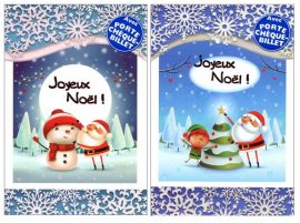 CARNET JOYEUX NOËL PORTE-BILLET
