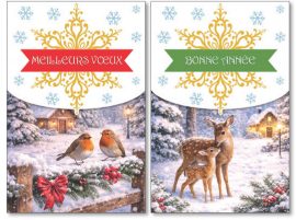 MIGNONNETTES FIN D’ANNEE x 5 + ENVELOPPES