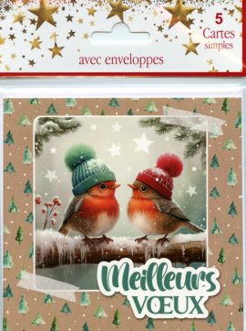MIGNONNETTES FIN D’ANNEE x 5 + ENVELOPPES