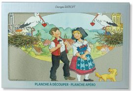 PLANCHE A DECOUPER EN VERRE TREMPE 30×20 cm G. RATKOFF