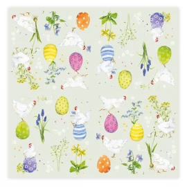 20 SERVIETTES COCKTAIL PAPIER 25×25 cm 3 PLIS