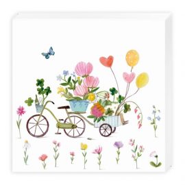 20 SERVIETTES COCKTAIL PAPIER 25×25 cm 3 PLIS