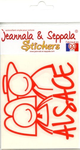 AUTOCOLLANT VINYLE POUR VOITURE Jeannala & Seppala – FLUO