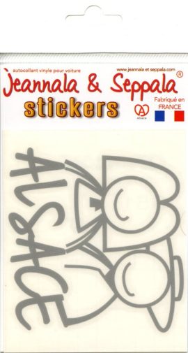 AUTOCOLLANT VINYLE POUR VOITURE Jeannala & Seppala – GRIS