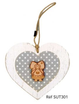 SUSPENSION PETIT SUJET EN BOIS créé et façonné en Alsace