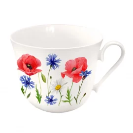 TASSE EN PORCELAINE – 400 ml – Ø 11,5 cm x H 8,5 cm – MER DE FLEURS