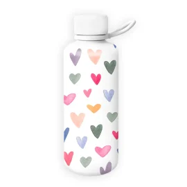 GOURDE ISOTHERME 500ML – Ø 7CM x H. 22.5CM – COLLECTION COEURS