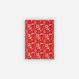 TORCHON DE CUISINE IMPRIME ROUGE Jeannala & Seppala