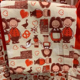 TORCHON DE CUISINE LIN 5 COULEURS IMPRIME Jeannala & Seppala