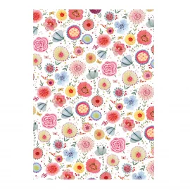 TORCHON DE CUISINE 100% COTON 70 x 50 cm FLOWER POWER