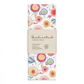 TORCHON DE CUISINE 100% COTON 70 x 50 cm FLOWER POWER