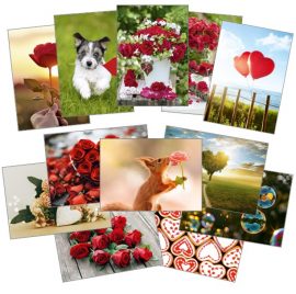 CARNETS U 12 x 17 cm ST VALENTIN ASSORT.