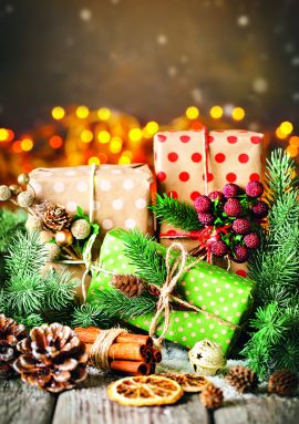 CARNET DOUBLE SANS TEXTE 12x17cm – FIN D’ANNEE + Enveloppe