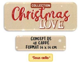 CONCEPT CHRISTMAS LOVE 144 CARNETS CARRES AVEC CELLO RECHARGE