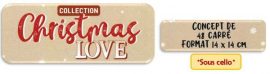 CONCEPT CHRISTMAS LOVE 144 CARNETS CARRES RECHARGE